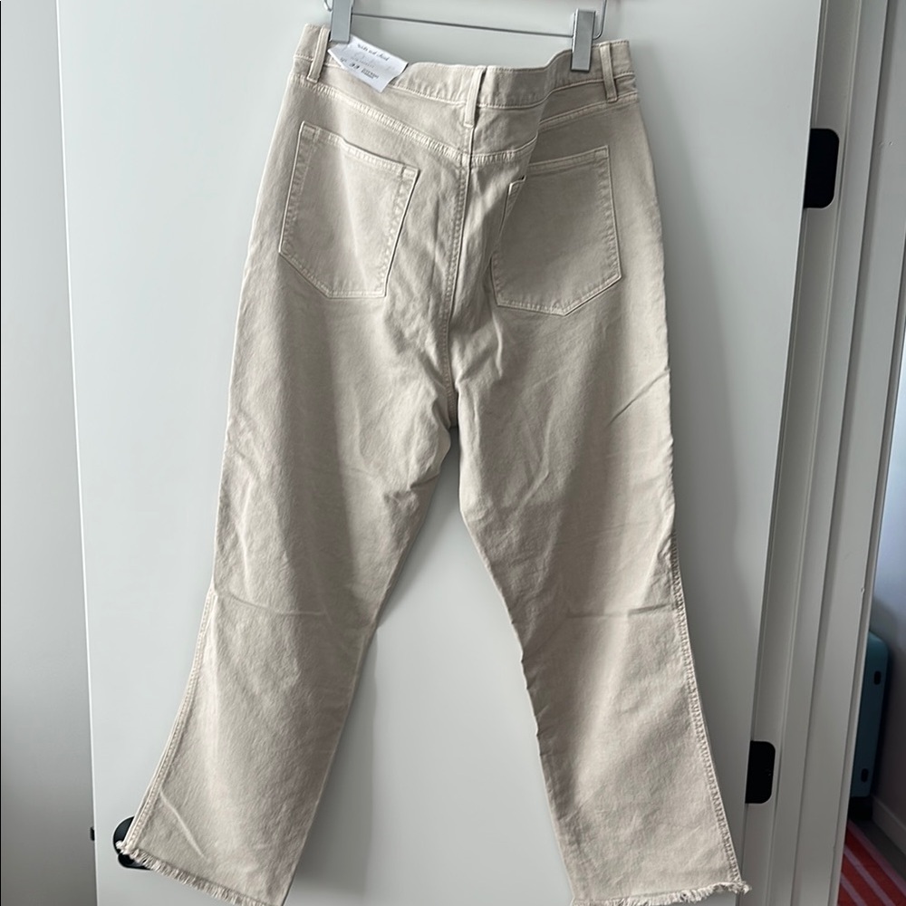 NWT Loft Beige high waist straight jeans - Picture 3 of 4
